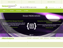 Tablet Screenshot of basqueresearch.com